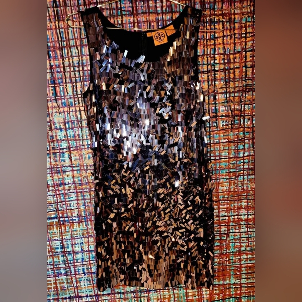 TORY BURCH SEQUIN TABS DRESS (Size 4)